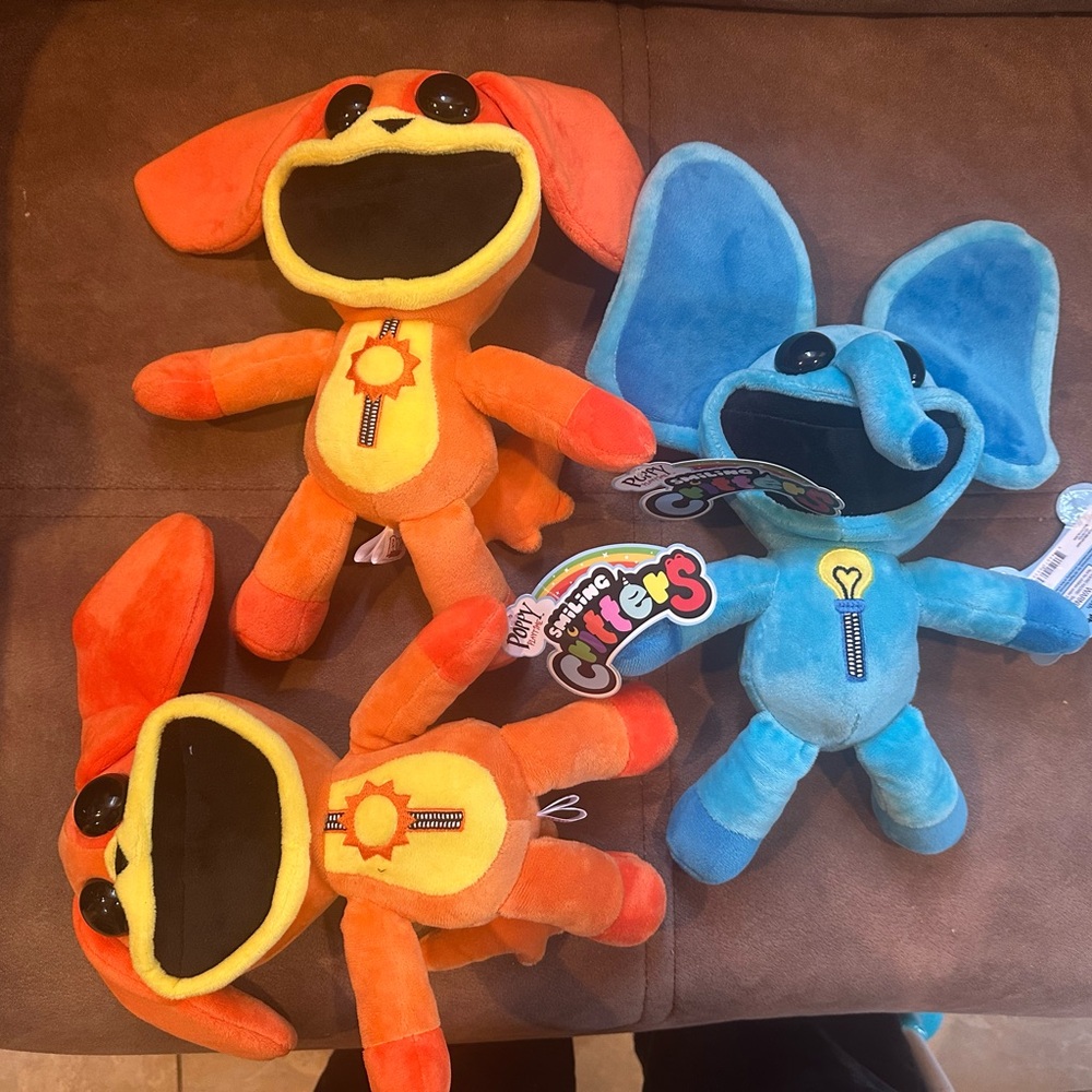 Colorful Elephant Plush Toy Set